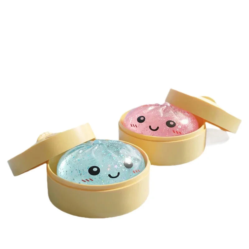 Squishy Glitter Dumpling Fidget Toy