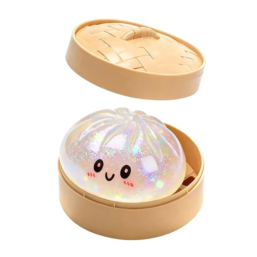 Squishy Glitter Dumpling Fidget Toy