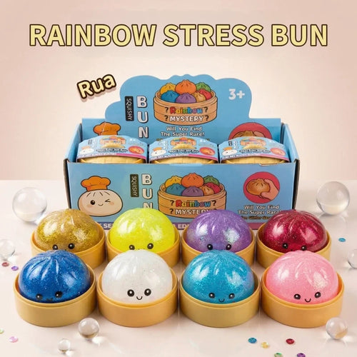 Squishy Glitter Dumpling Fidget Toy