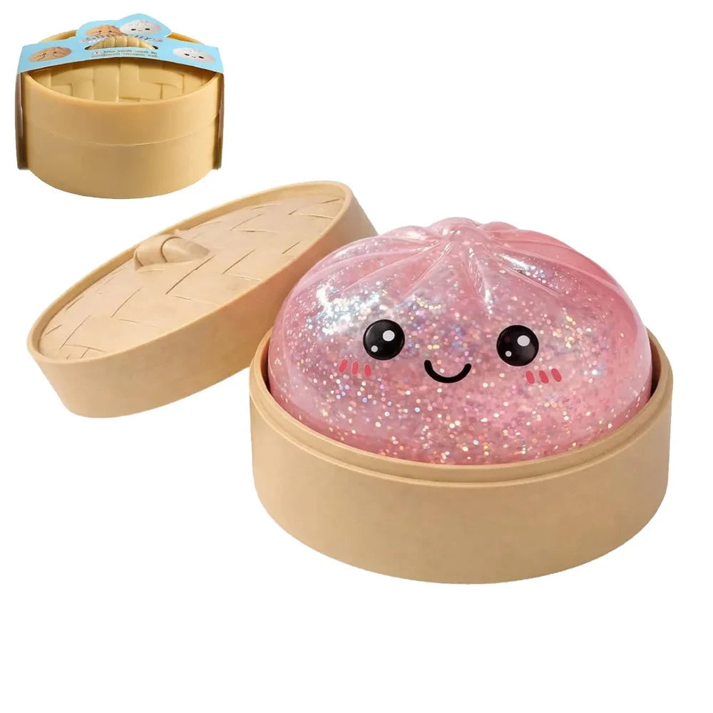 Squishy Glitter Dumpling Fidget Toy