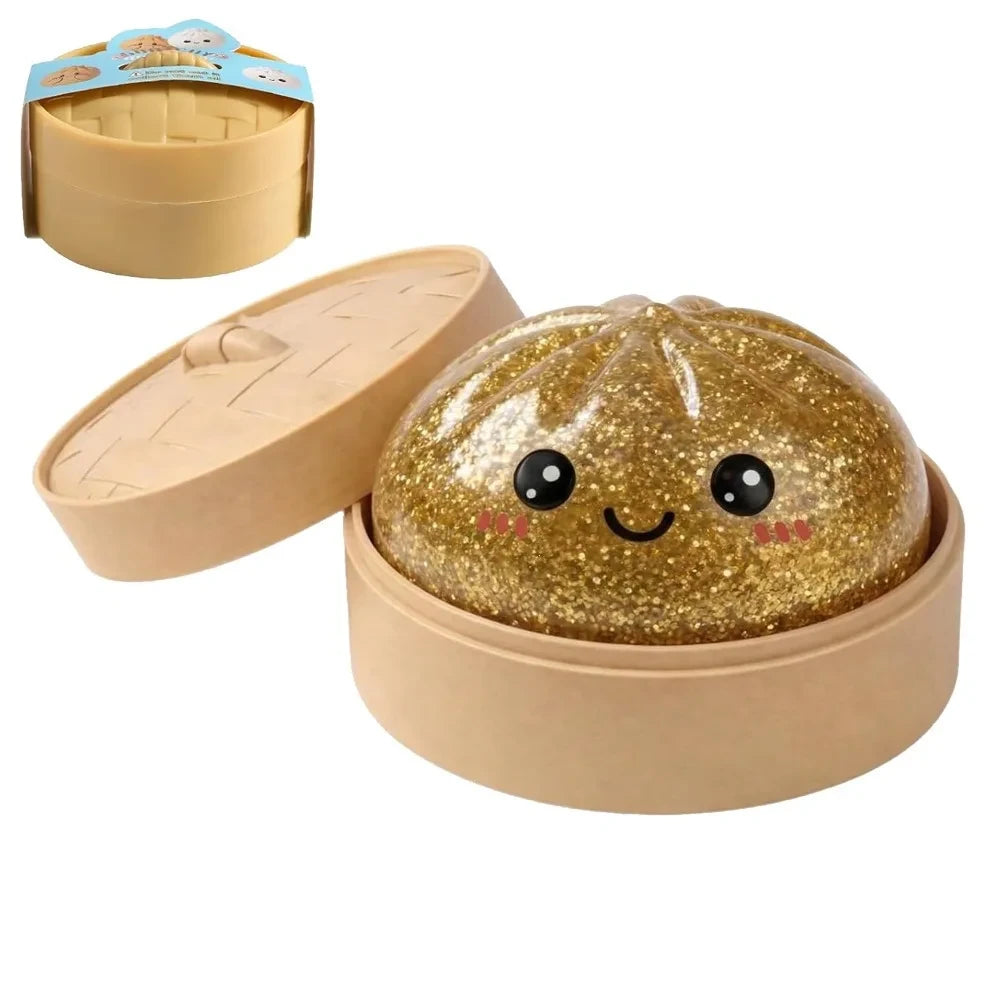 Squishy Glitter Dumpling Fidget Toy