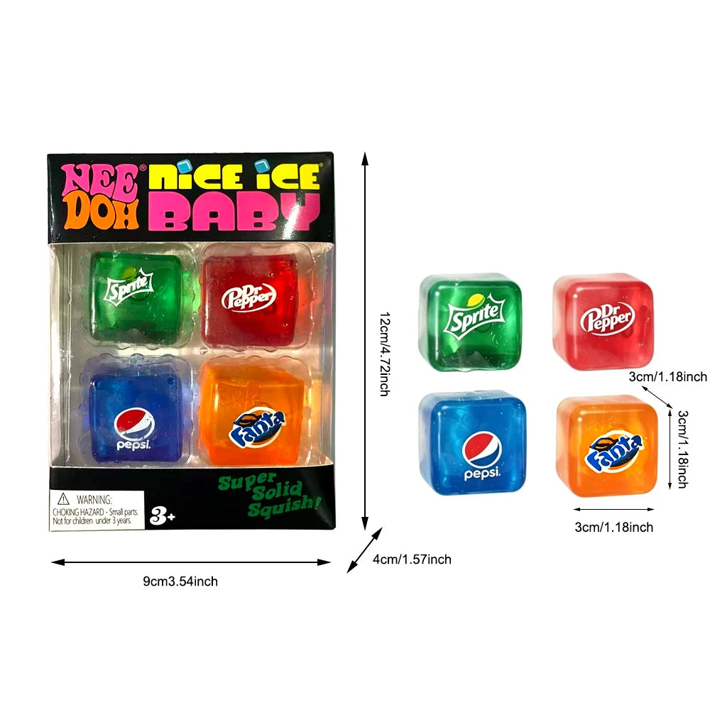 Needoh Nice Ice Fidget Cube Set