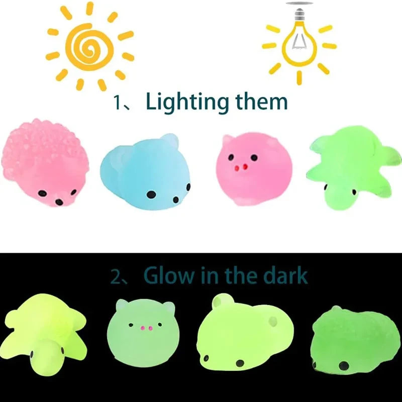 Glow In The Dark Mochi Squishies