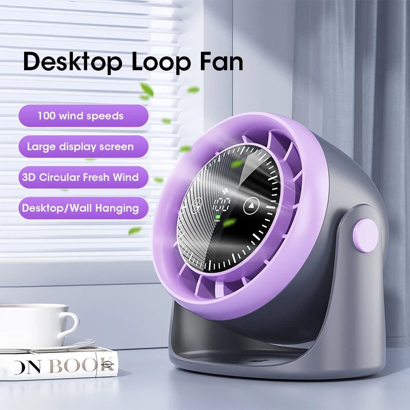 Portable Digital Desk Fan