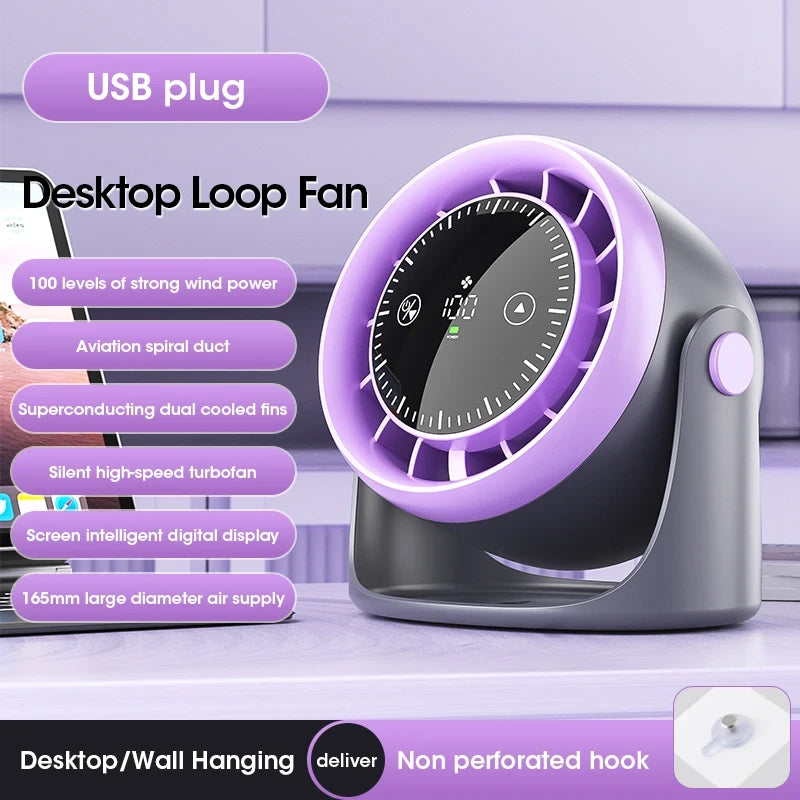 Portable Digital Desk Fan
